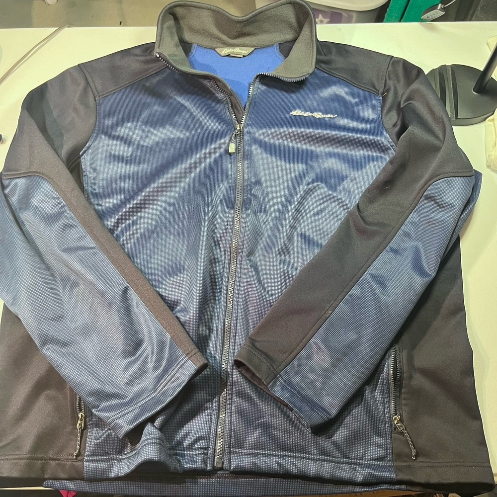 Eddie Bauer Men's Shell Jacket Polyester Size XL Fleece Lined